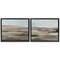 Stupell Industries Neutral Abstract Landscape 2 pc Framed Floater Canvas Wall Art Set Design by Ethan Harper